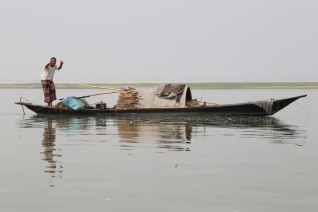 Fisherman on the Jamuna River