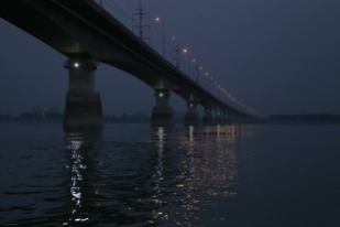 Jamuna Bridge (also Bangabandhu Bridge) (date:1998) connects Bhuapur on the Jamuna River's east bank to Sirajganj on its west bank