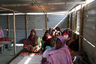 Patients of the Emirates Friendship Hospital Boat, Chilmari Upazila, Kurigram District, Division of Rangpur, Bangladesh